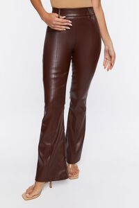 CHOCOLATE Faux Leather High-Rise Pants, image 2