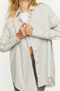 CASTLE/VANILLA Oversized Striped Shirt, image 6