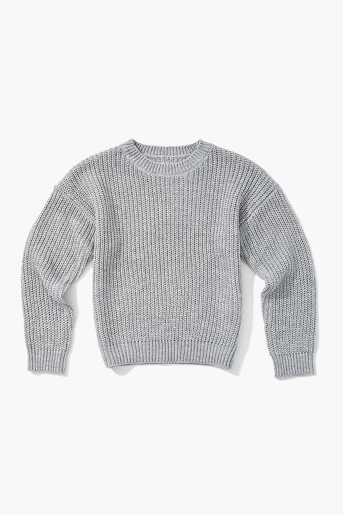 GREY Girls Ribbed Drop-Sleeve Sweater (Kids), image 1