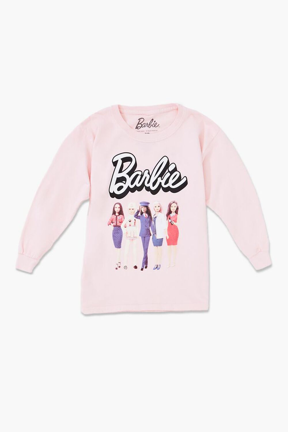 PINK/MULTI Girls Barbie™ Graphic Pullover (Kids), image 1