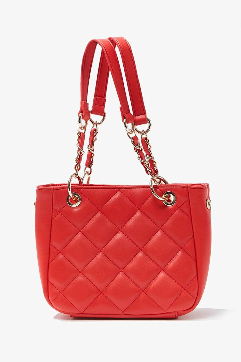 RED Mini Quilted Tote Bag, image 1
