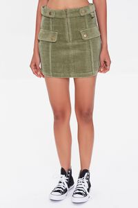 Corduroy O-Ring Mini Skirt, image 2