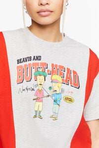 RED/MULTI Beavis & Butt-Head Cropped Graphic Tee, image 5