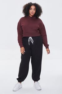 BROWN Plus Size Organically Grown Cotton Hoodie, image 4