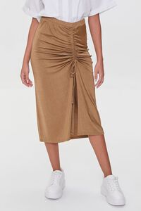CIGAR Ruched Drawstring Skirt, image 2