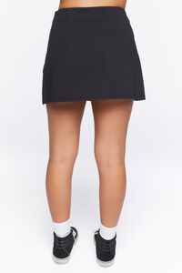 BLACK/MULTI Plaid Pleated Mini Skirt, image 4