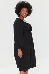 BLACK Plus Size Sweetheart Midi Dress, image 2