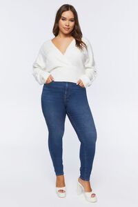 VANILLA Plus Size Plunging Dolman-Sleeve Sweater, image 4