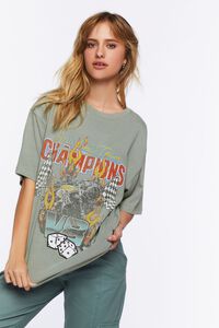 CHARCOAL/MULTI Sporting Team Champions Graphic Tee, image 1