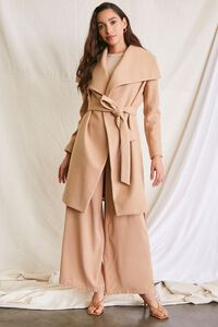 TAN Belted Duster Coat, image 4