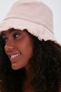 ROSE Frayed Corduroy Bucket Hat, image 2