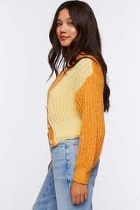 ORANGE/MULTI Colorblock Cardigan Sweater, image 2