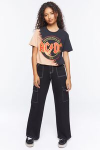 BLACK/MULTI ACDC Graphic Cropped Tee, image 4