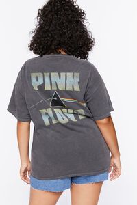CHARCOAL/MULTI Plus Size Pink Floyd Graphic Tunic, image 3