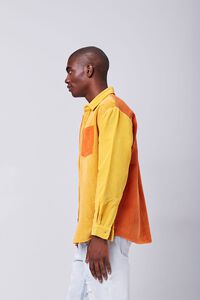 ORANGE/MULTI Colorblock Corduroy Shirt, image 2