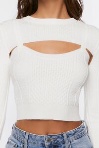 VANILLA Cable-Knit Combo Top, image 5