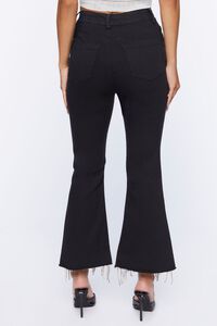 BLACK Rhinestone Fringe Capri Jeans, image 4