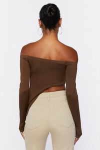 CHOCOLATE Asymmetrical Off-the-Shoulder Top, image 3
