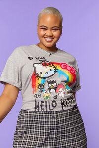 GREY/MULTI Plus Size Hello Kitty & Friends Graphic Tee, image 2