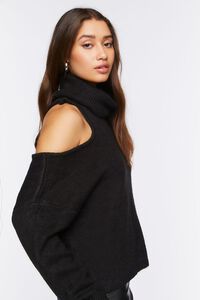 Open-Shoulder Turtleneck Sweater, image 2