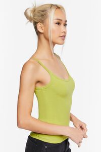 HERBAL GREEN Basic Organically Grown Cotton Thick-Strap Cami, image 2