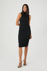 Quilted Bodycon Midi Dress, image 1