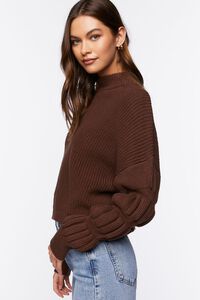 WALNUT Tiered Mock-Neck Sweater, image 2