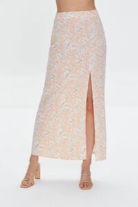 PINK/MULTI Floral Print Cropped Cami & Skirt Set, image 5
