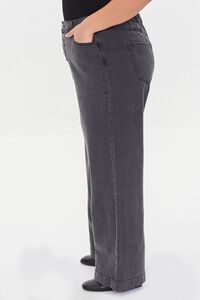 WASHED BLACK Plus Size Wide-Leg Jeans, image 3