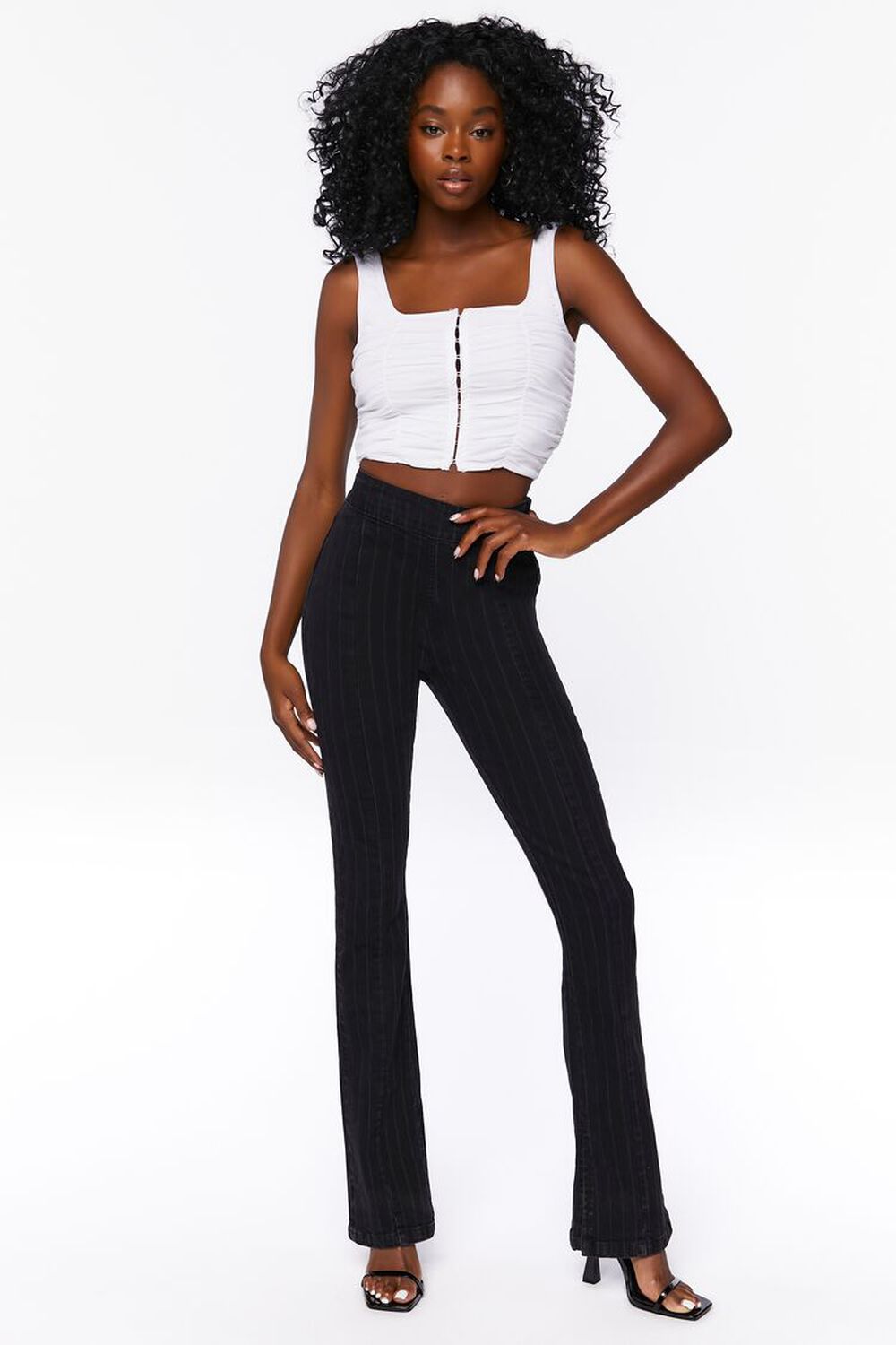 BLACK Bootcut High-Rise Jeans, image 1