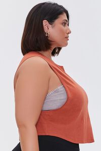 RUST Plus Size Active Muscle Tee, image 2