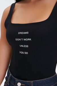BLACK/WHITE Dreams Graphic Bodysuit, image 6