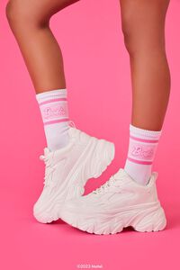 Barbie Varsity-Striped Crew Socks, image 6