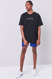 BLACK/MULTI Emotions Embroidered Graphic Tee, image 4