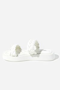 WHITE Braided Platform Sandals, image 2