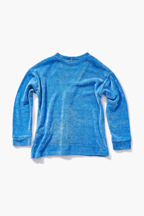 BLUE Girls Buttoned Cardigan Sweater (Kids), image 2