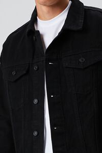 BLACK Denim Button-Up Jacket, image 4