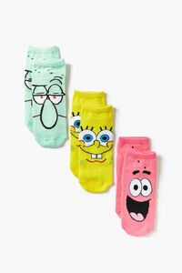 SpongeBob Graphic Ankle Socks - 3 Pack, image 2