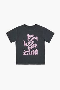 CHARCOAL/MULTI Girls Be Kind Graphic Tee (Kids), image 1