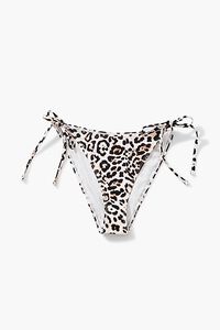 TAN/BLACK Leopard Print String Bikini Bottoms, image 5