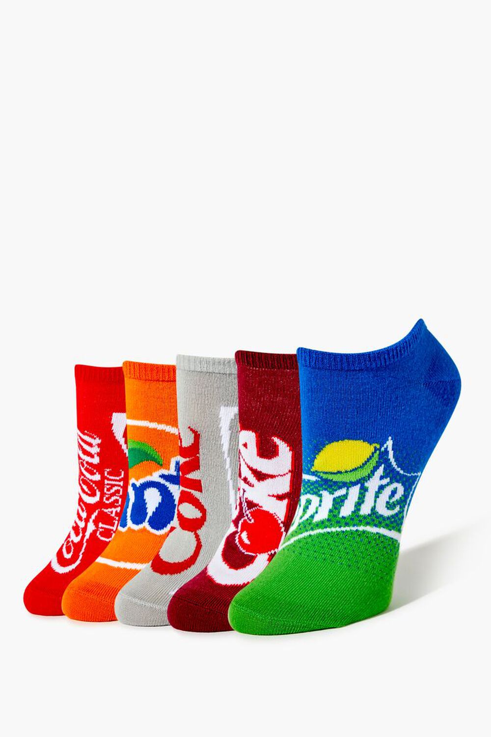 Soda Graphic Ankle Socks Set - 5 pck, image 1