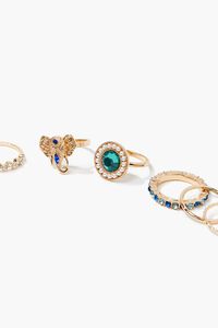 Emerald Charm Ring Set, image 2