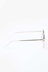 GOLD/CLEAR Round Reader Glasses, image 5