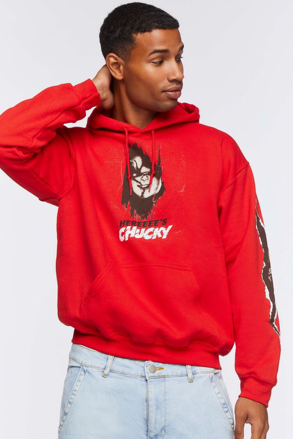 RED/MULTI Chucky Graphic Hoodie, image 1