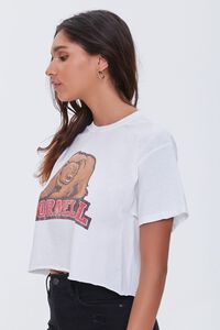 WHITE/MULTI Cornell Graphic Cropped Tee, image 2