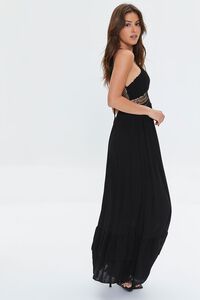 BLACK Crochet-Trim Maxi Dress, image 2