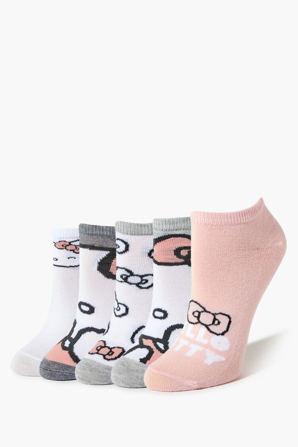 WHITE/MULTI Hello Kitty Ankle Sock Set - 5 pack, image 1