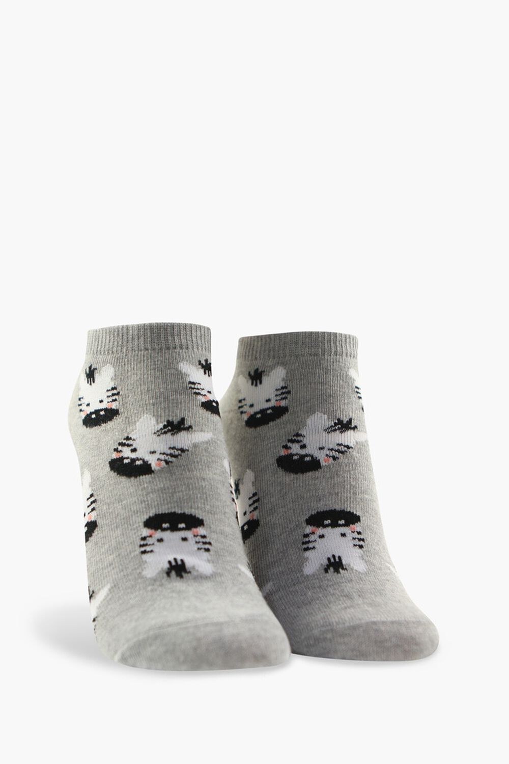 Zebra Print Ankle Socks, image 1