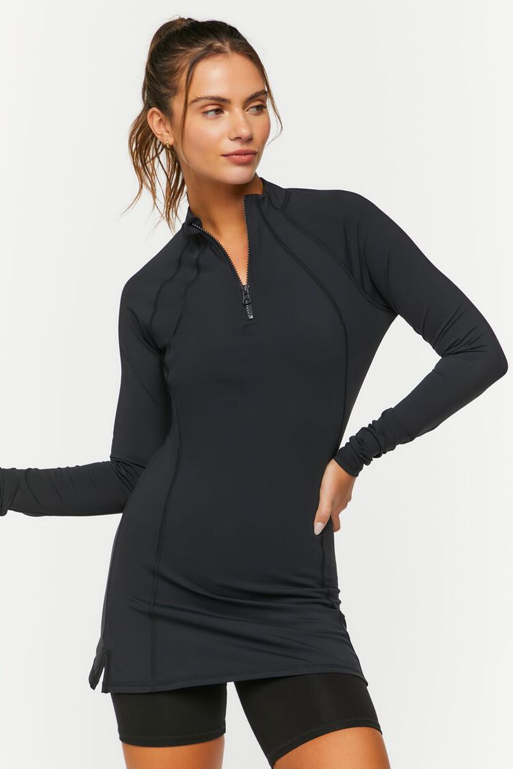 BLACK Active Half-Zip Pullover, image 1
