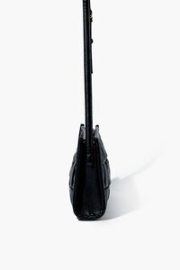 BLACK Crosshatch Quilted Crossbody Bag, image 4